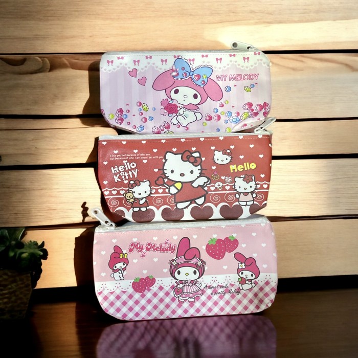 Kotak Pensil Case Kuromi Karakter Lucu Medium Size Tempat Pencil