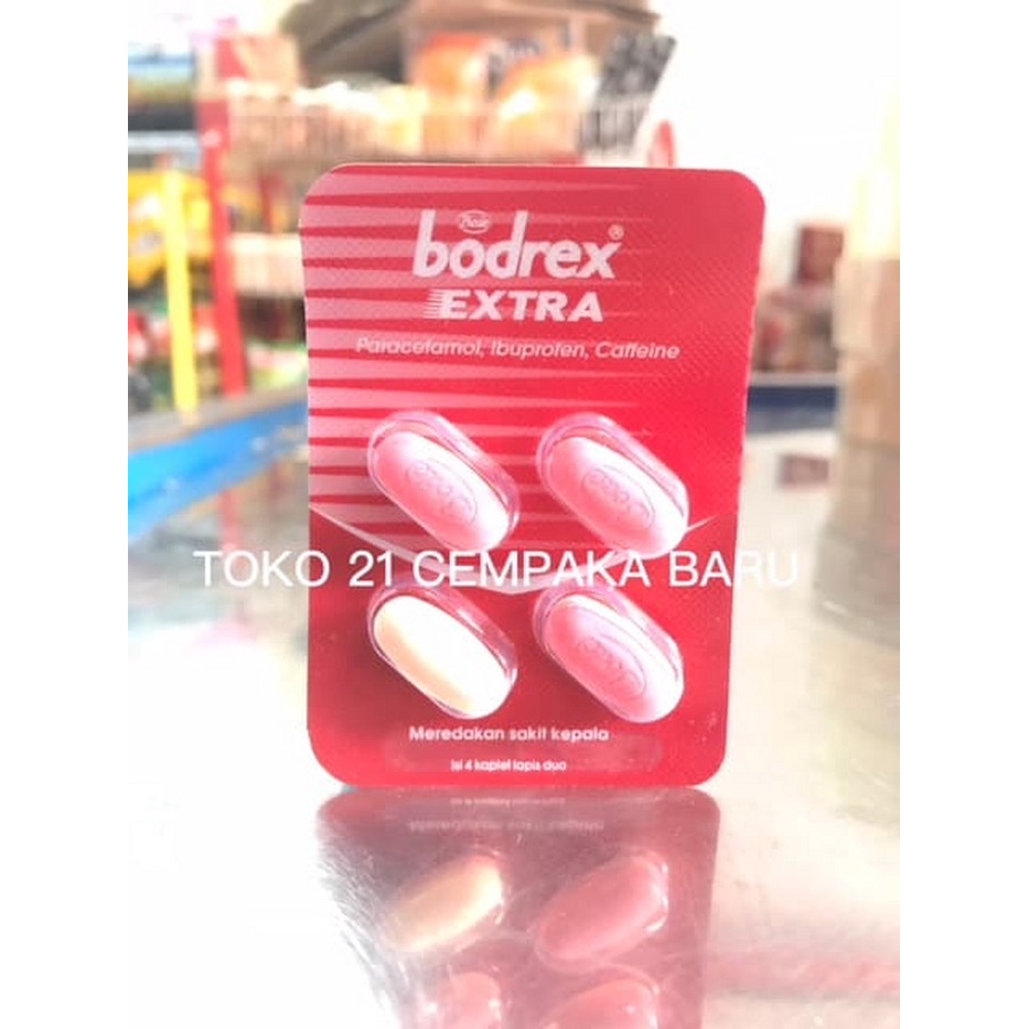 

Obat BODREX EXTRA 1 STRIP @ 4 KAPLET | Sakit Kepala Nyeri Demam Radang