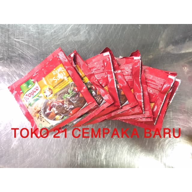 

Royco Sapi 1 Renceng isi 12 Sachet | Penyedap Rasa Kaldu Bubuk Bumbu