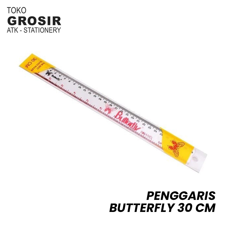 

Penggaris Butterfly-30 cm / Penggaris Butterfly 20 CM / terlaris/ termurah 3 3
