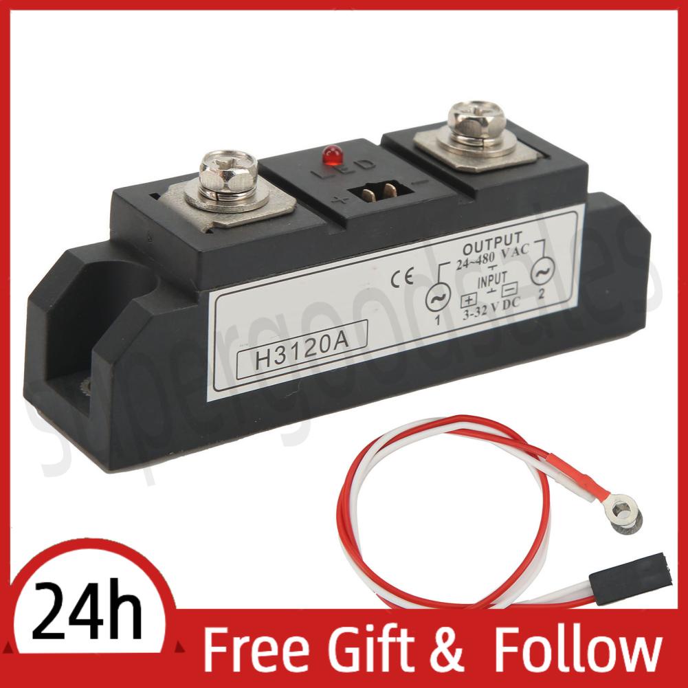 Supergoodsales SSR Accessory   Indicator Copper Baseplate 3‑32V DC Input Solid State Relay for Vehicle