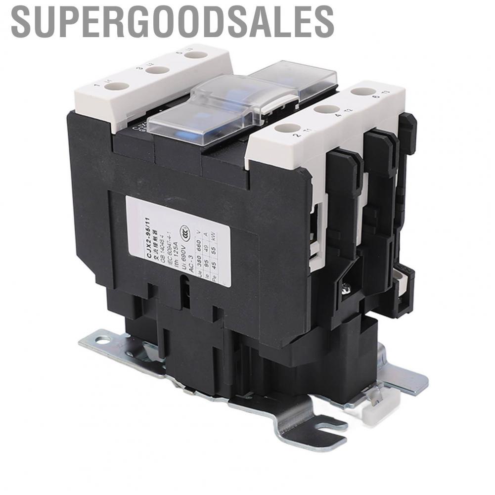 Supergoodsales Electric Contactor AC Sensitive Stable Performance Control Load 220V for Power Distribution Iatrical Equipment