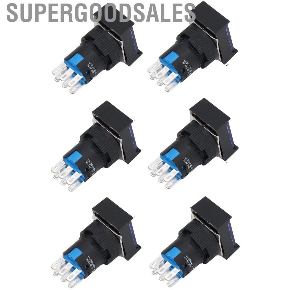 Supergoodsales Momentary Push Button  Stable Performance Switch AC 0‑240V 5A Operating Current for Contactors Relays