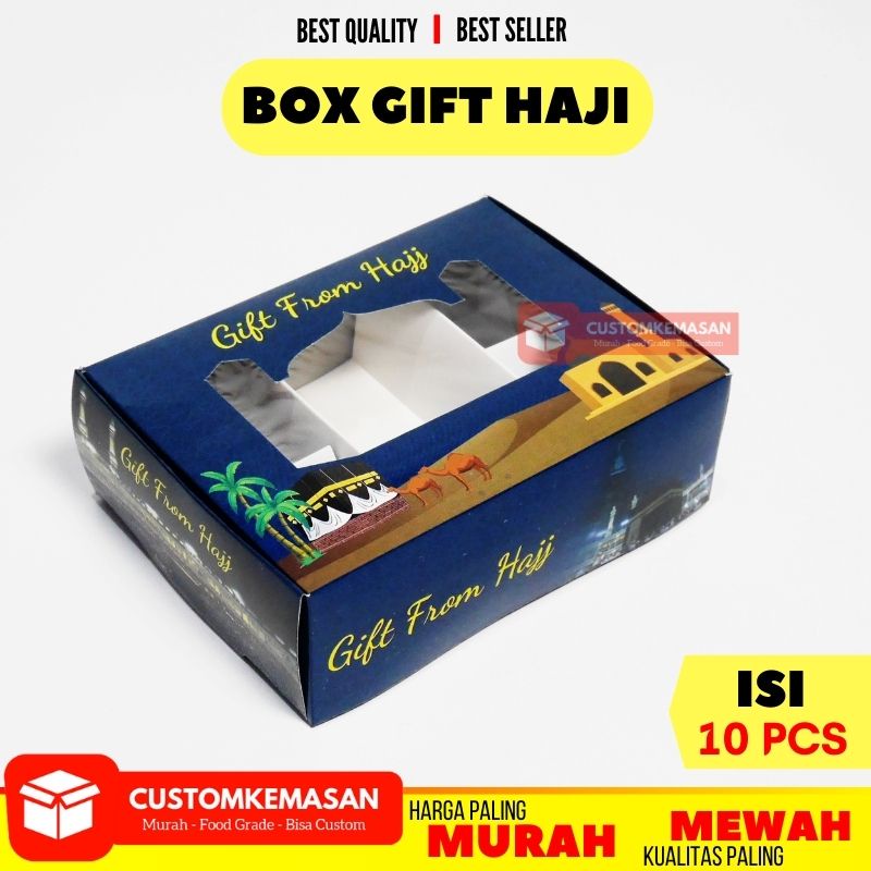 

Box Gift Haji isi 10 pcs / Box Haji / Dus Haji / Box Umroh / Dus Umroh / Box oleh oleh Haji Umroh / Kemasan Oleh oleh Haji