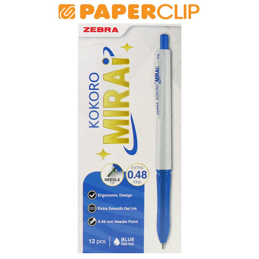 

BALLPOINT / PEN ZEBRA KOKORO MIRAI 048 ISI 12 BLUE