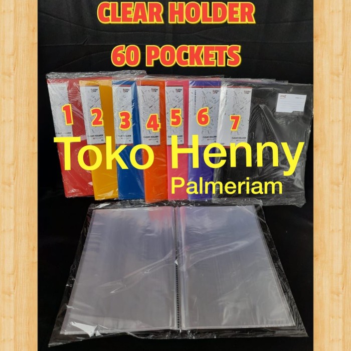 

[DD] MAP CLEAR HOLDER UKURAN FOLIO (F4) ISI ... 60 LEMBAR .. FOLDER ONE - Hitam