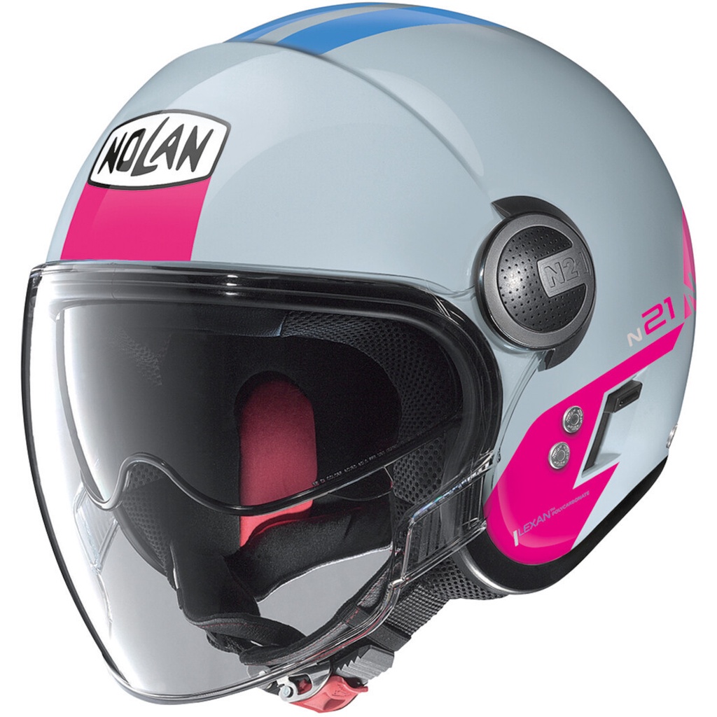Nolan N21 Visor Agility 118 Zephyr White Pink