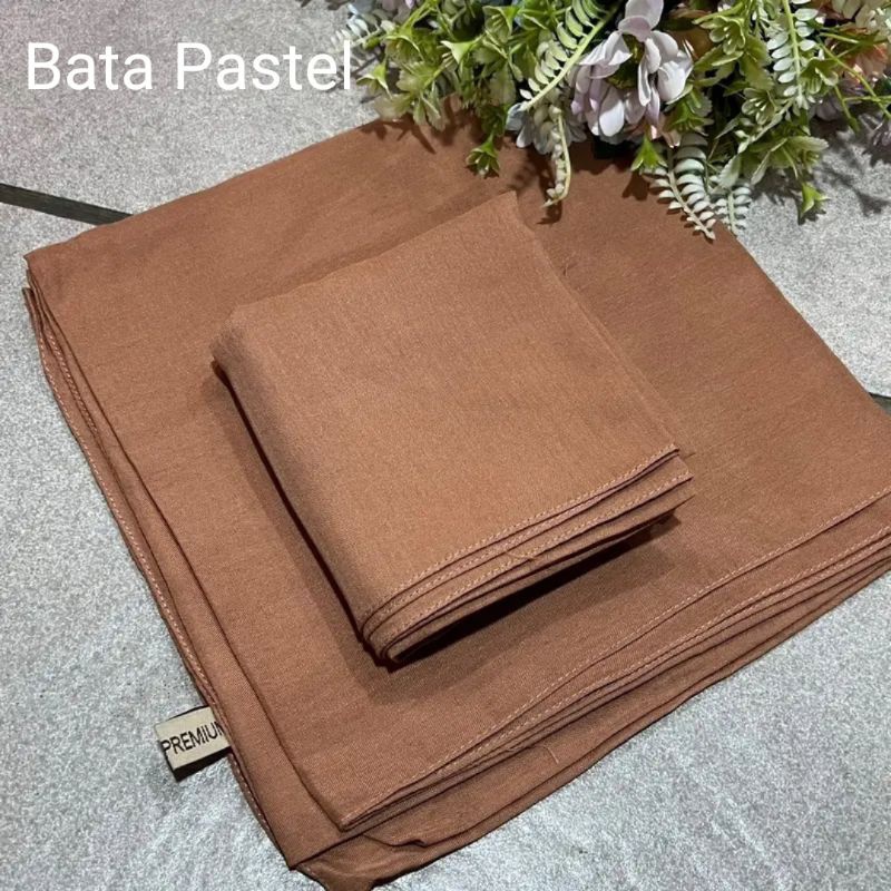 hijab segiempat paris premium size 110x110hijab kerudung segiempat paris premium warna bata pastel