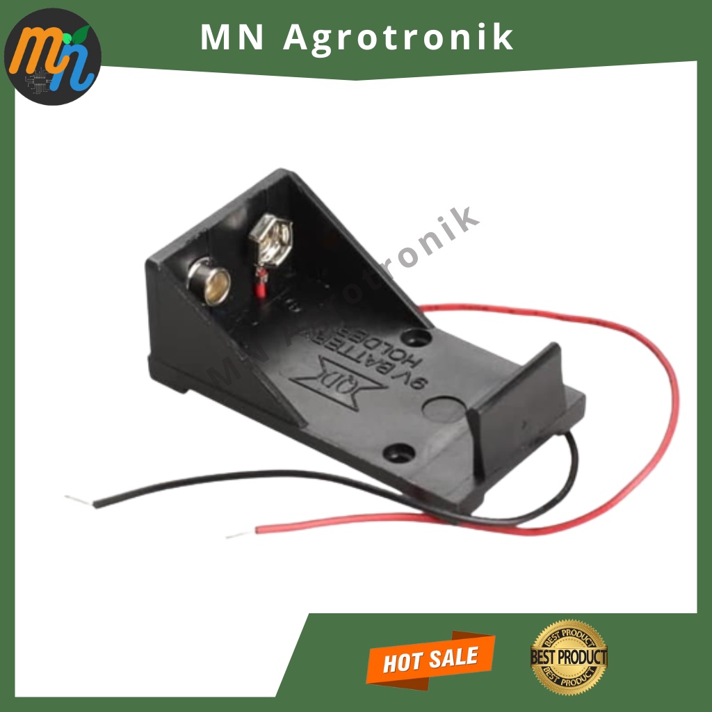 TEMPAT CASE BATERAI HOLDER 9V SOCKET BATERAI 9V BATTERY BOX 9V