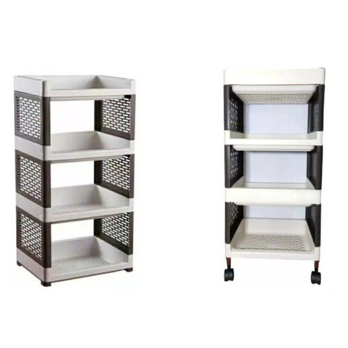 Rak Apartemen 4 Susun Rak Plastik Susun 4 Rak Serbaguna -Gotoshop