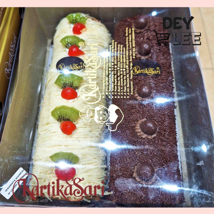 

KARTIKASARI Bolu Gulung Keju & Coklat 2 pcs Roll Tart Cake Bandung