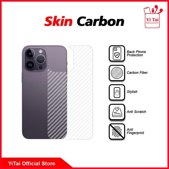 Garskin Carbon Xiaomi Redmi Note 9 10 4G 9 Pro 10 Pro Anti Gores Belakang - MeiYuan