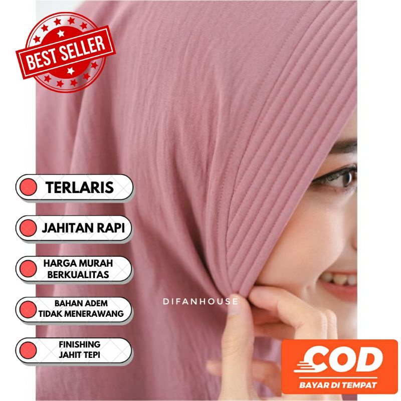 Jilbab Instan Bergo Crinkle Pet / Bergo Crinkle Airflow Pet Antem / Hijab Crinkle