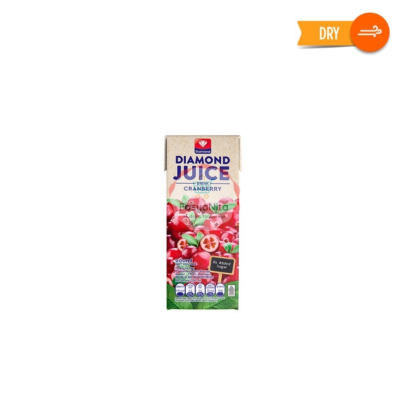 

DIAMOND JUICE UHT CRANBERRY 200 ML