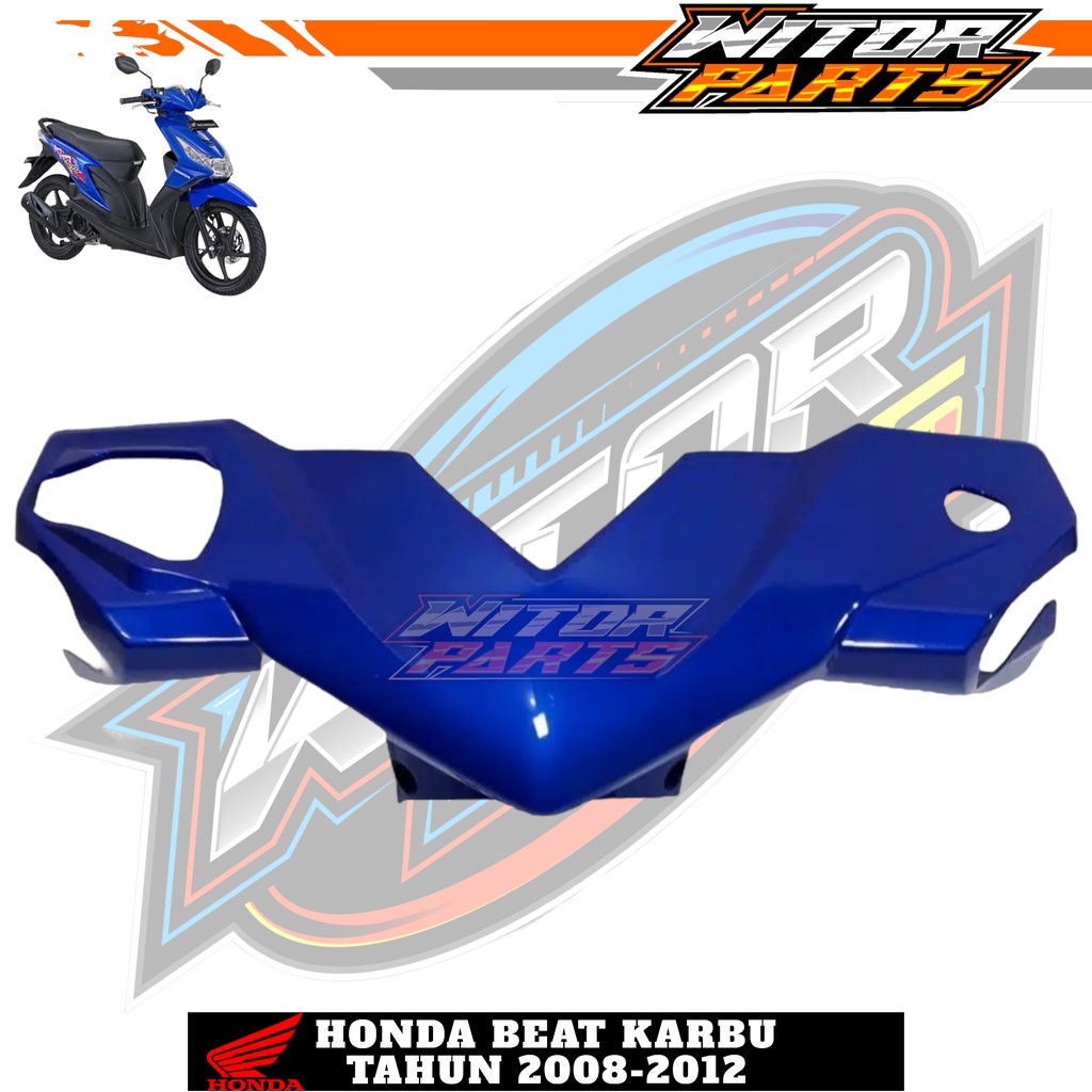 Batok kepala depan beat karbu biru tua / batok depan Honda beat karbu