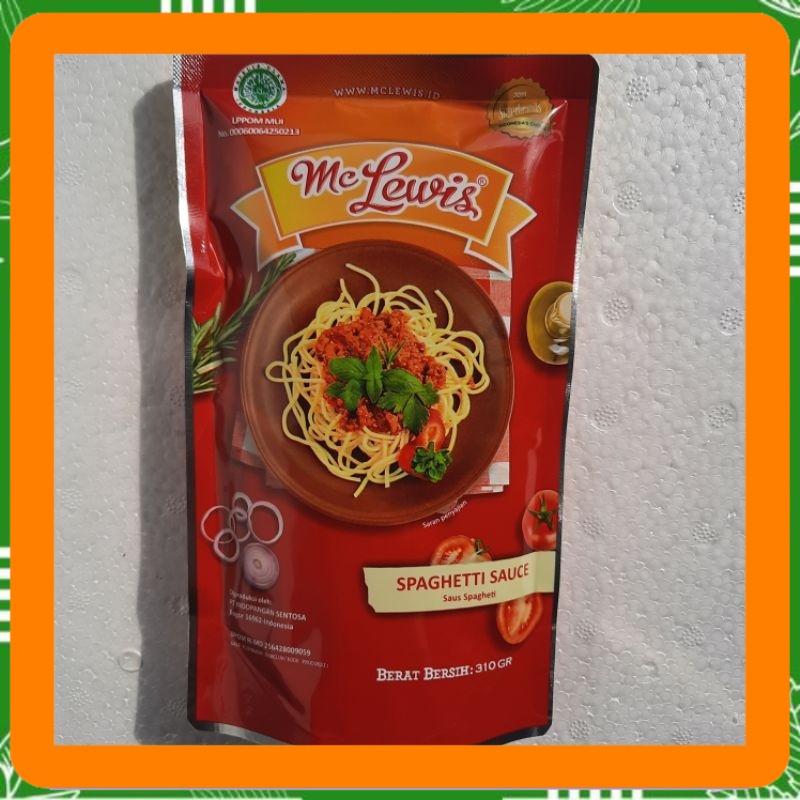 

Saus spageti mc lewis 310 gram spaghetti sauce saos pouch Best Seller