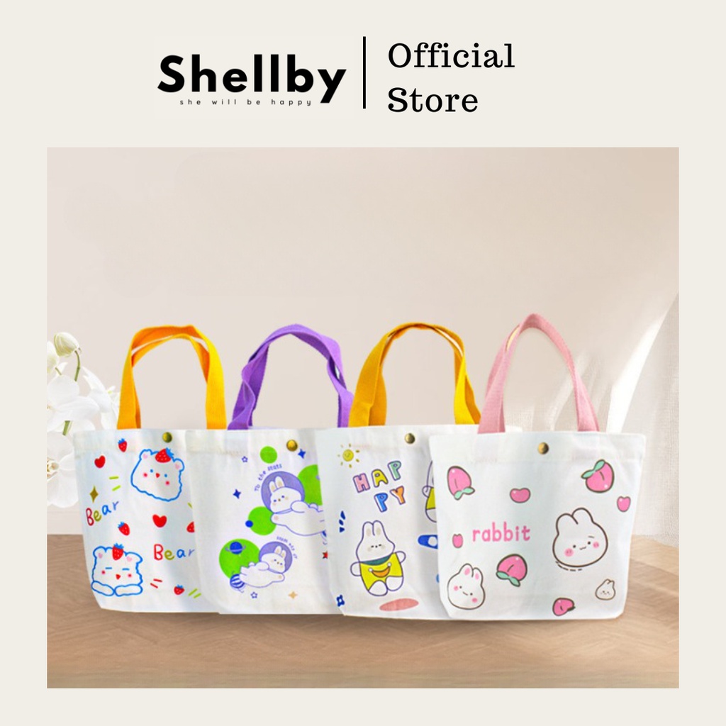 SHE - Tas Kanvas Jinjing Baggy Aesthetic Korean Kanvas Totebag
