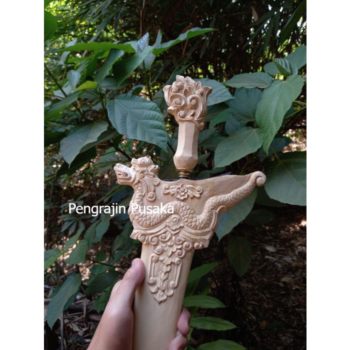 Warangka Keris Ukiran Naga Buat Patrem standart Free Lubang Termewah P89