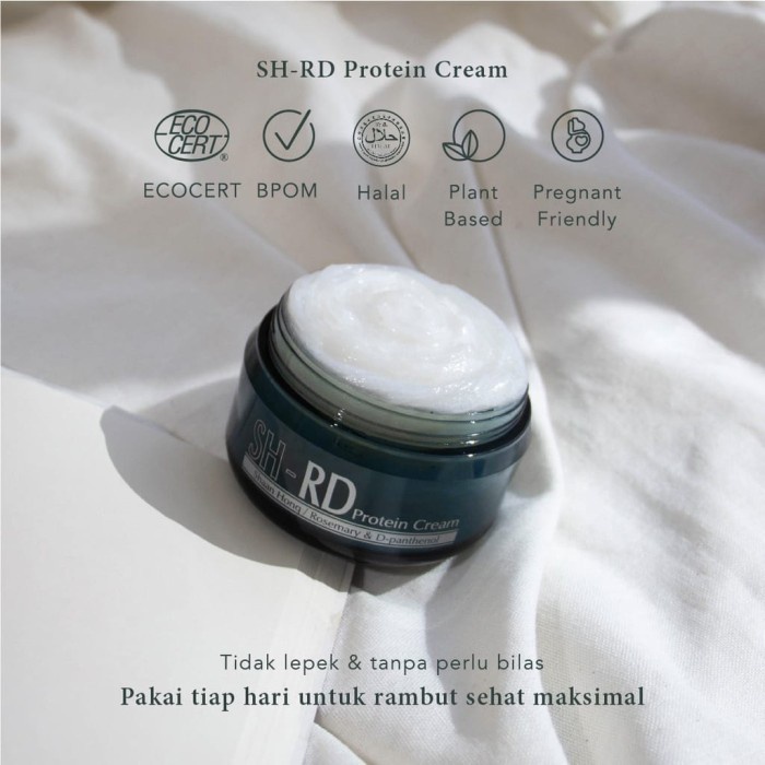 SHRD Protein Cream | Vitamin Rambut & Heat Protector - 80ml