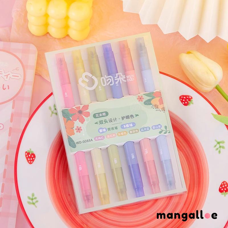 

Samar Wangi Fluorescent Pen Kepala Ganda Eye Protection Marker Pen Alat Tulis Siswa -MG