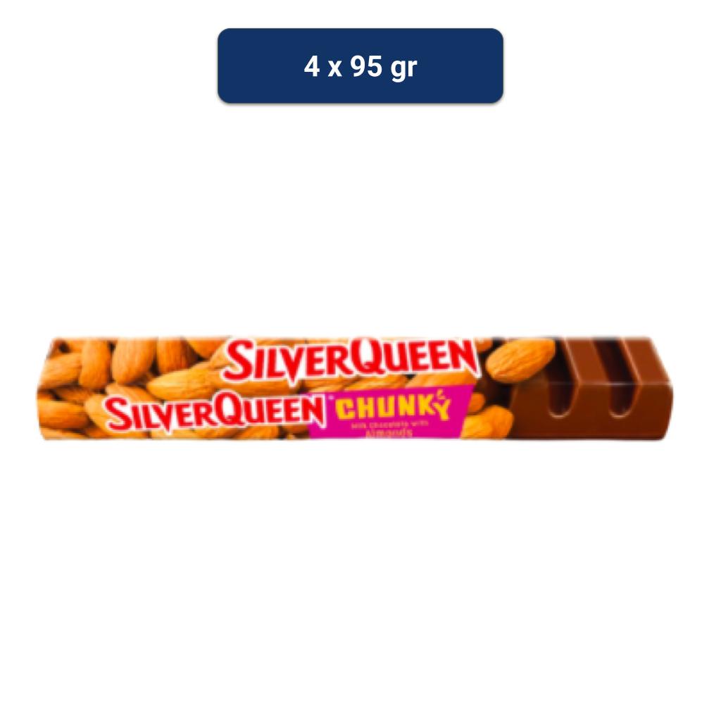 

Silverqueen Chunky Bar Almond 95 g x 4 pcs