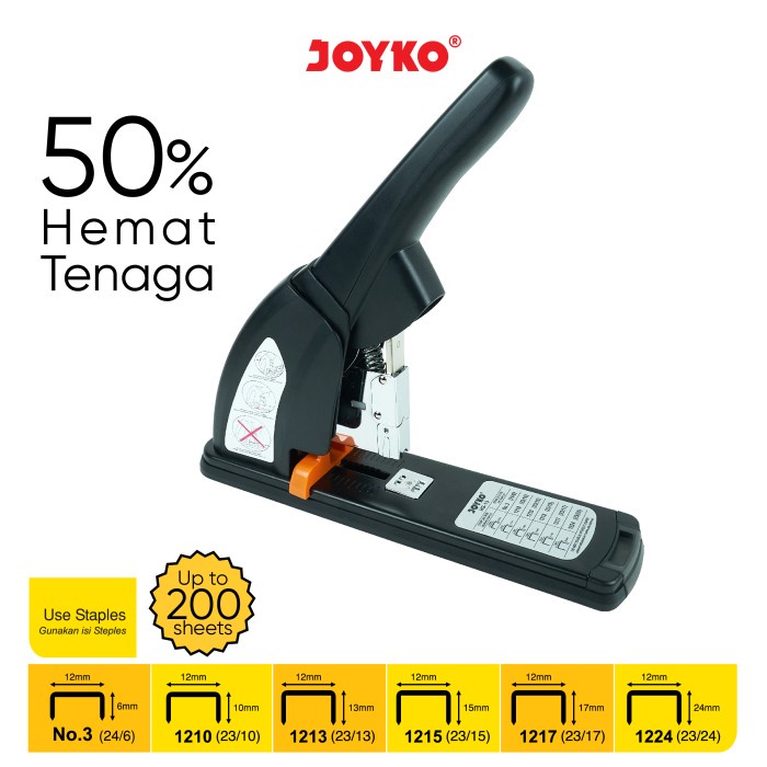 

[LK-0528] Heavy Duty Stapler Stepler Heavy Duty Joyko HS-13 Power Save