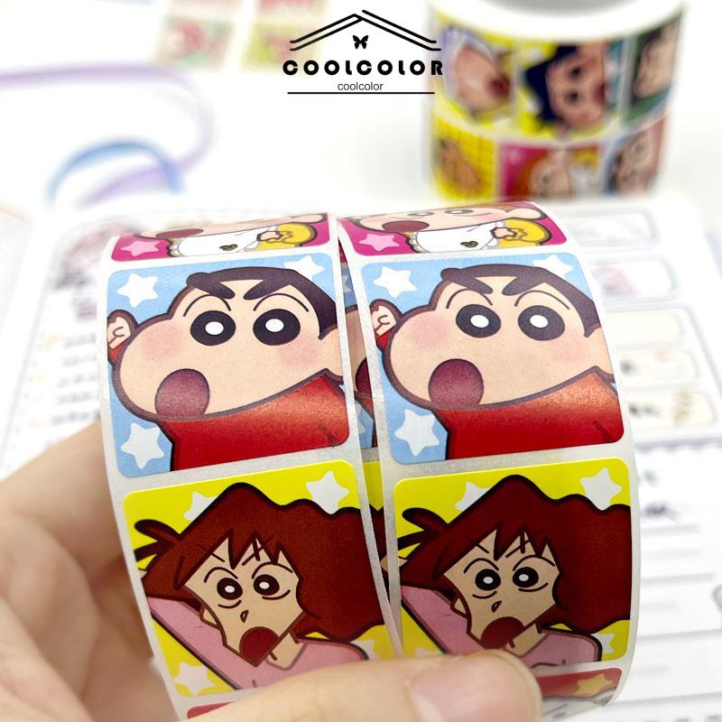 COD❤️Kartun Lucu Bahan Scrapbook Sticker Melody Crayon Shin-chan Line Dog DIY Stiker Dekoratif- cl