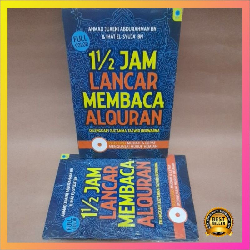 Terlaris 1.5 Jam Lancar Membaca Al quran Dilengkapi Juz amma Tajwid Berwarna + DVD Best Seller