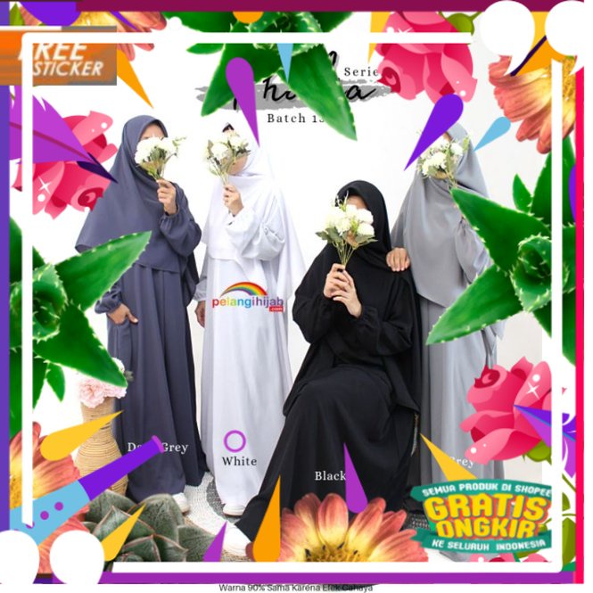 GAMIS THALIA ORIGINAL BY PELANGI HIJAB / GAMIS DAILY POLOS BUSUI FRIENDLY / GAMIS WOLFIS GRADE A MUR