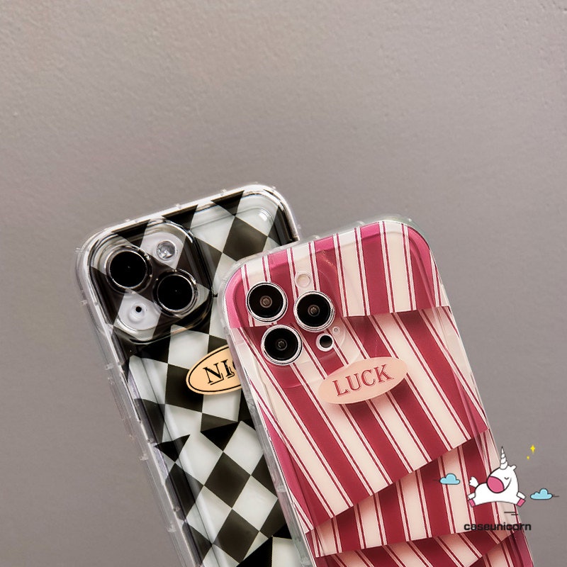 Untuk Realme C55 C30 C53 7i 9i C30s C12 6i 5c25 C35 C15 5i 5s C21Y C11 C33 C20 C3 C1 C17 C25s C25Y C20A Kreatif Seni Garis Berlian Pola Tidak Teratur Airbag Pasangan Soft Case Cover