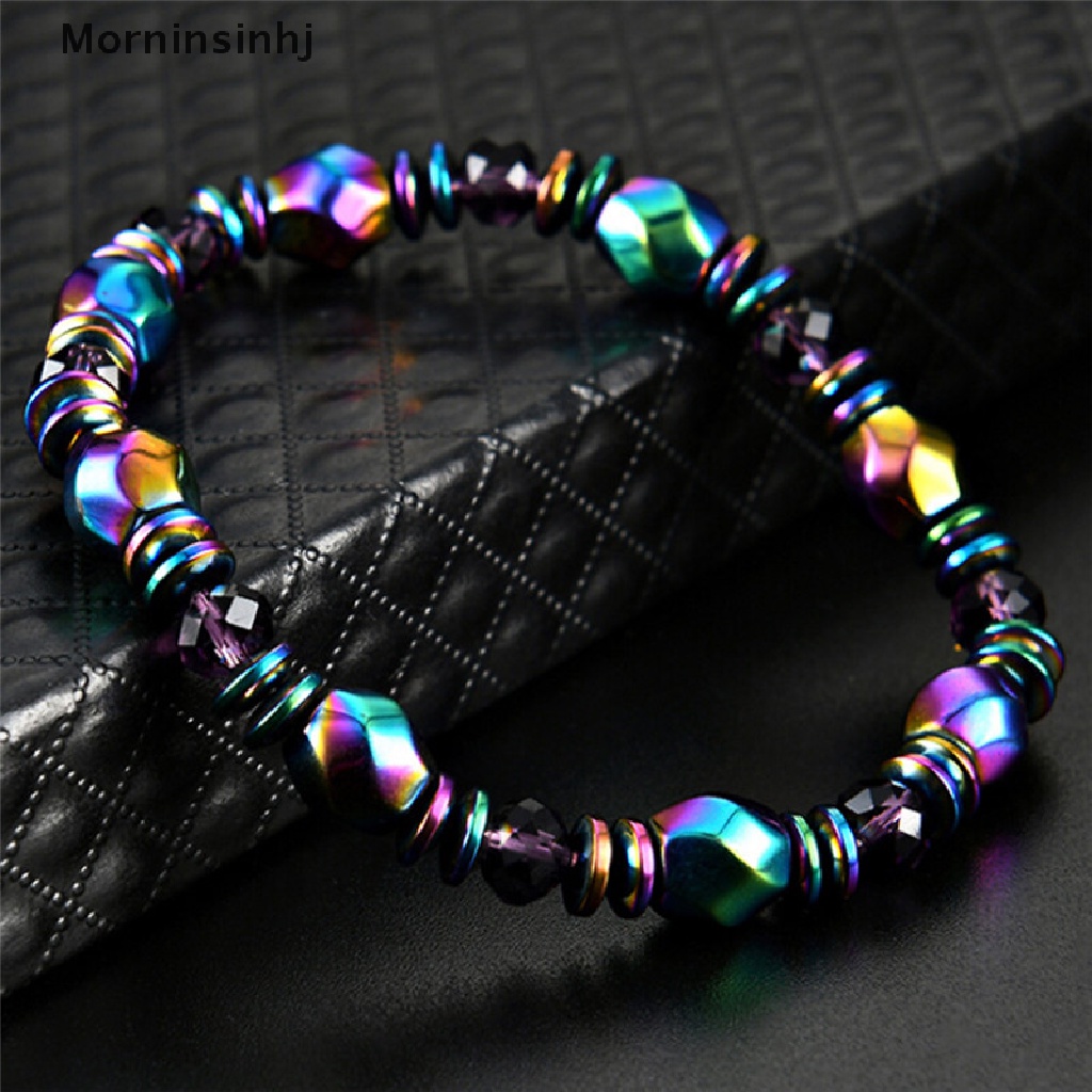 Mornin Penurunan Berat Badan Multicolor Gelang Magnet Beads Batu Hematite Untuk Terapi Kesehatan id