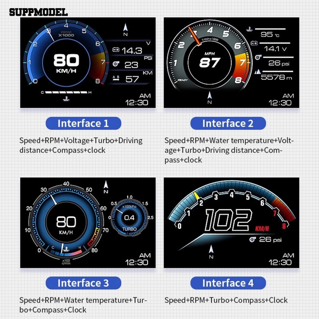 Suppmodel Kinerja Tinggi On-board Komputer Untuk Lorry Head-Up Digital Display Speedometer Multifungsi