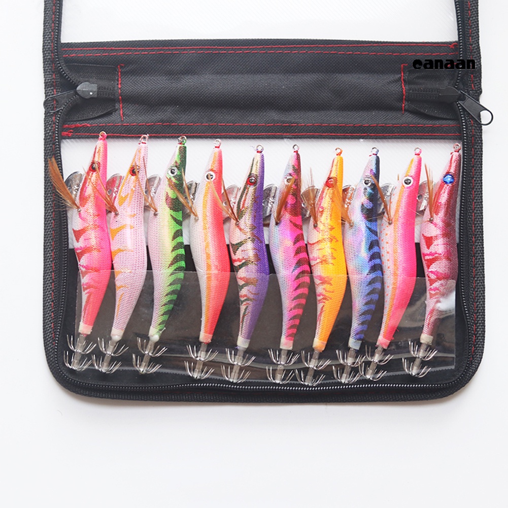 Cnn-10pcs Luminous Saltwater Squid Jig Cuttlefish Fishing Lure Umpan Tackle Dengan Pengait