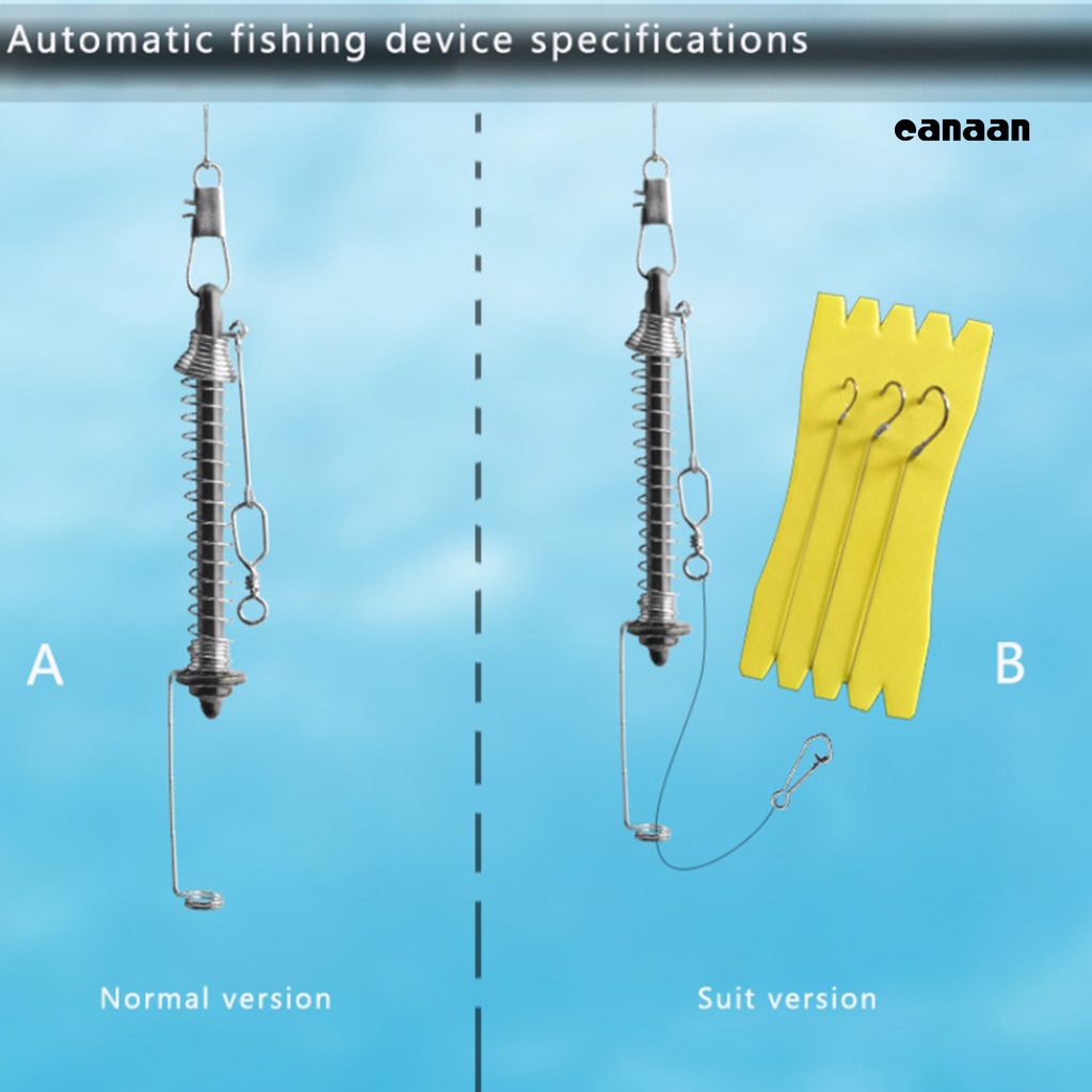 Cnn-pengkait Memancing Otomatis Elastisitas Tinggi Kecepatan Penuh Stainless Steel Musim Semi Fishhook Umpan Pancing Luar Ruangan Menangkap Kait Alat Pancing