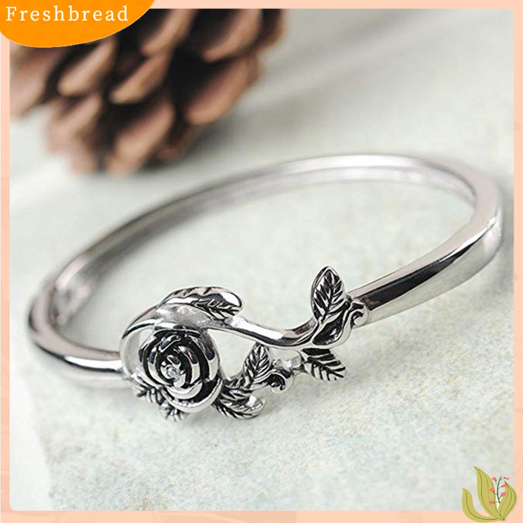 &lt; Freshbread &gt; Cincin Kawin Desain Mawar Cincin Kawin Halus Klasik Elegan Untuk Pernikahan