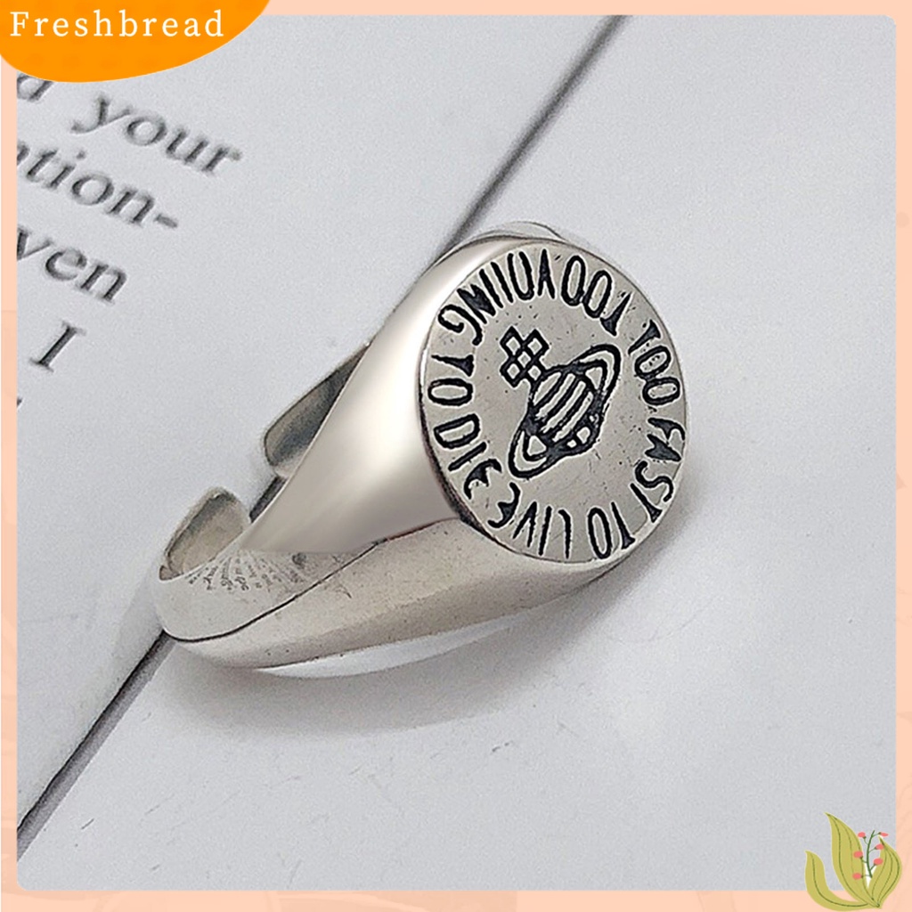 &lt; Freshbread &gt; Cincin Jari Bukaan Adjustable Wanita Saturnus Bulat Semua Cocok Ring Untuk Pacaran