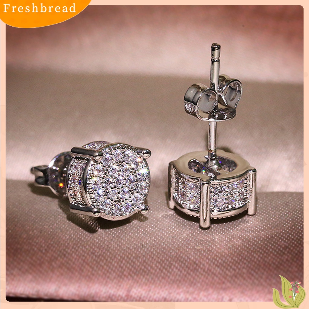 &lt; Freshbread &gt; Anting Tusuk Glossy All-match Eye-catching Four Claws Earring Ear Studs Untuk Pakaian Sehari-Hari