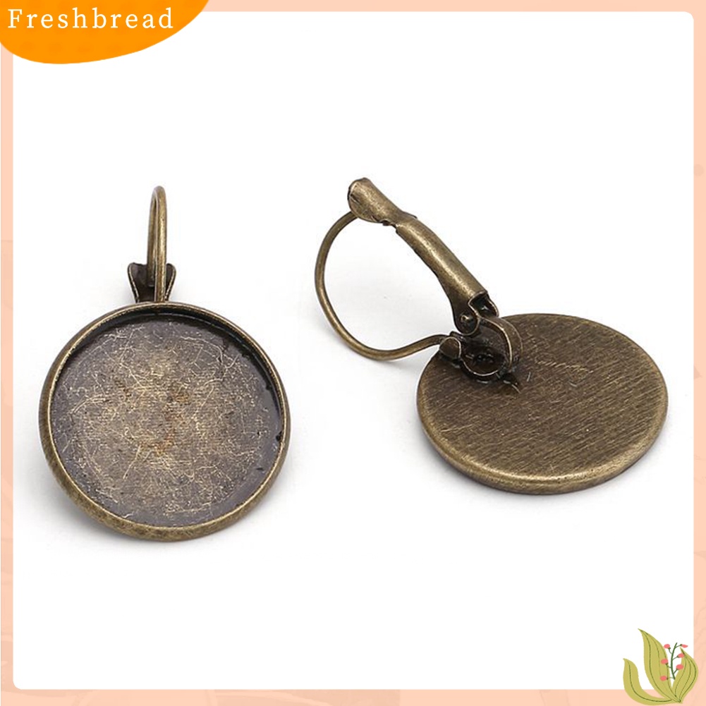 &lt; Freshbread &gt; Wanita Etnik Bunga Matahari Bohemian Bulat Permata Imitasi Klip Leaverback Earrings Jewelry