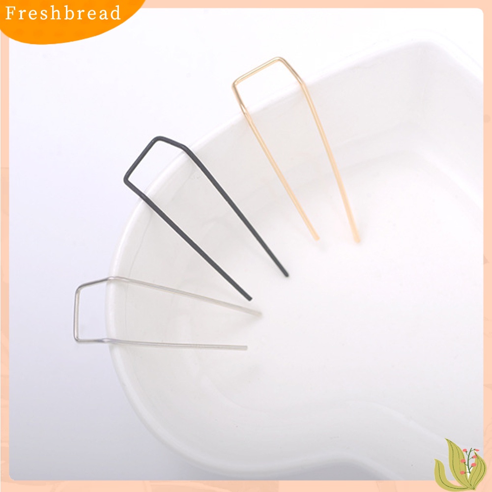 &lt; Freshbread &gt; 1Pc Double Bar Anting Geometris Sederhana Fashion Wanita Pesta Perjamuan Perhiasan