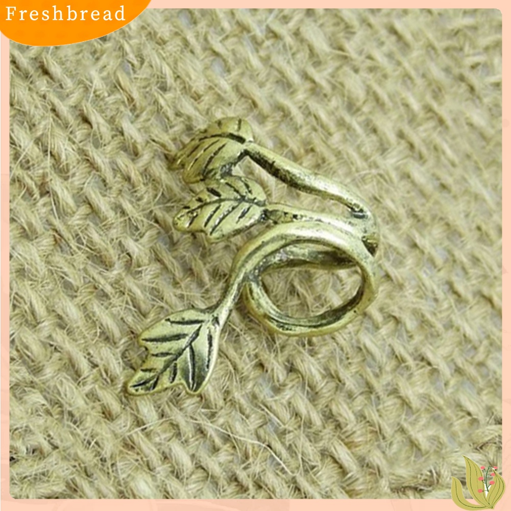 &lt; Freshbread &gt; 1Pc Vintage Alloy Ear Stud Desain Daun Anting Telinga Manset Klip Telinga Cincin Perhiasan