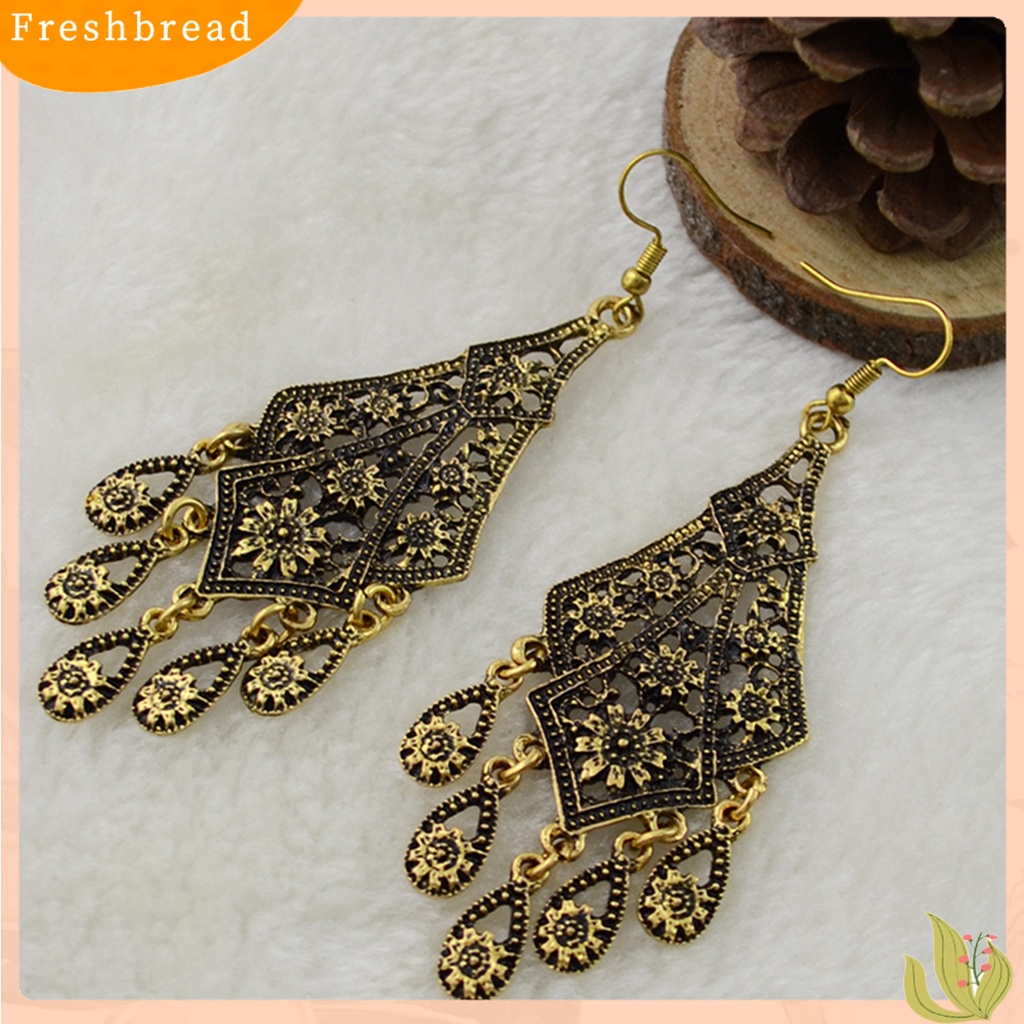 &lt; Freshbread &gt; 1pasang Anting Drop Bentuk Air Terjun Anti-Alergi Mudah Di Aplikasikan Boho Lampu Gantung Menjuntai Drop Earrings Untuk Anak Perempuan