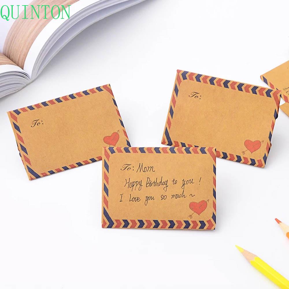 QUINTON Creative Memo Pad School Office Supply Notepad Envelope 45 pcs/set Student Stationery Kraft Paper Vintage Writing Pads