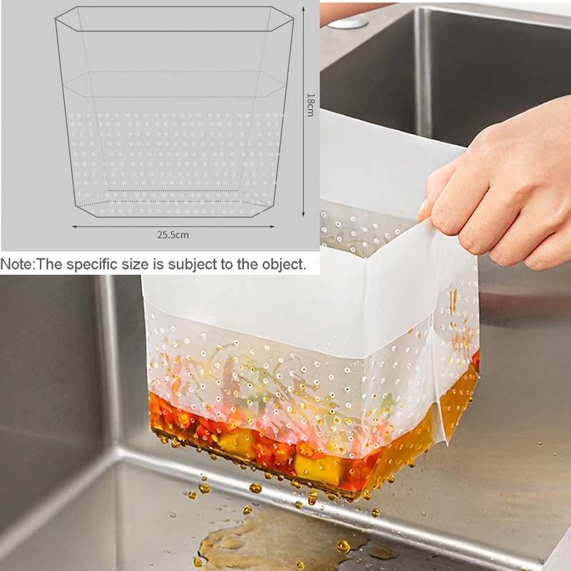 [Harga Grosir] Saringan Got Wastafel Jaring 1PCS Self-standing Drain Bags Drain Anti Blok Kantong Sampah Saringan Got Dapur Pembersih Saringan Dapur Disposable Kitchen Strainer Sink Garbage Net