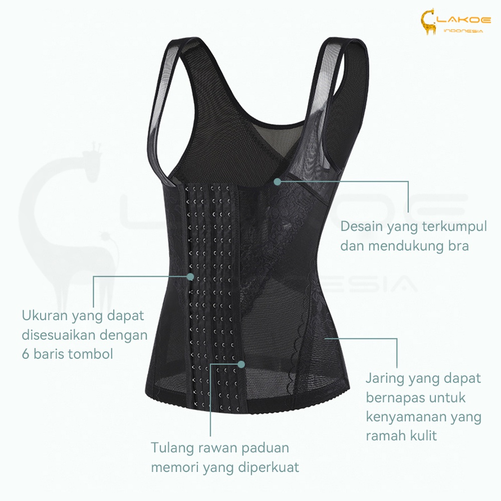 Lakoe Korset Pelangsing Perut Buncit Wanita Corset Pelangsing Perut