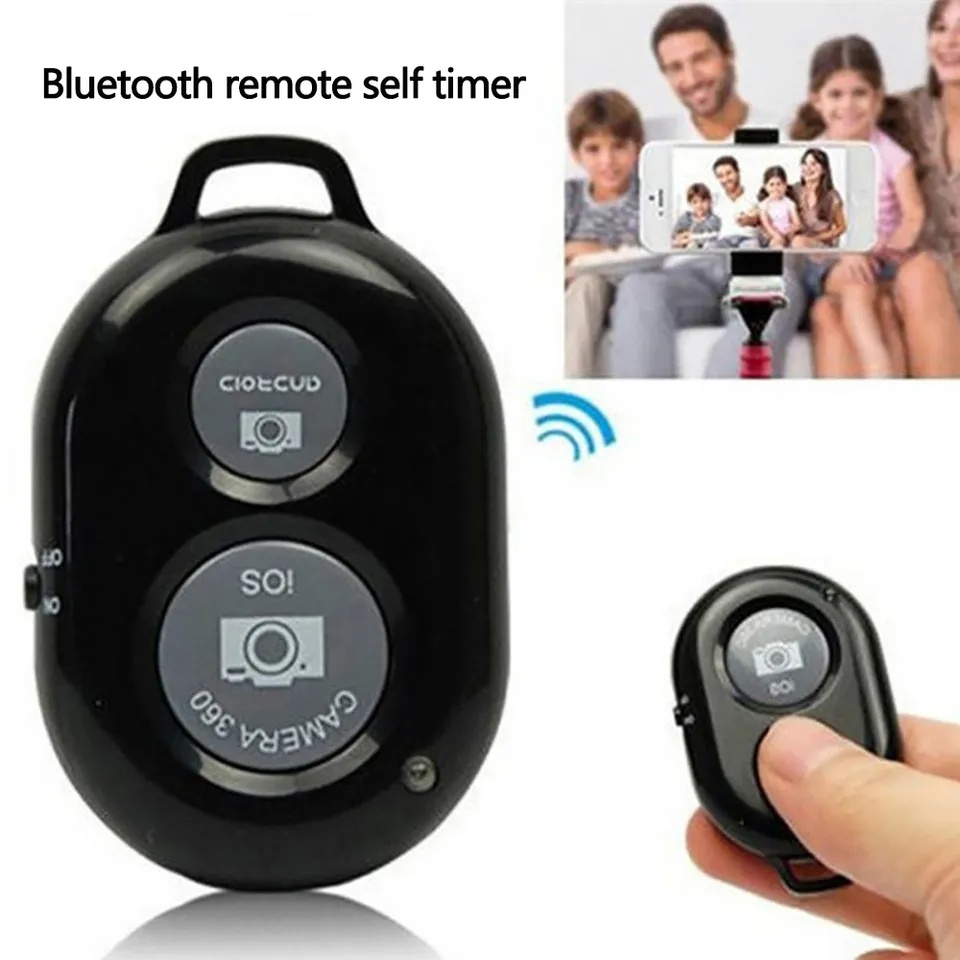 Selfie Remote Control Mini Nirkabel Bluetooth Untuk HP Android Iphone