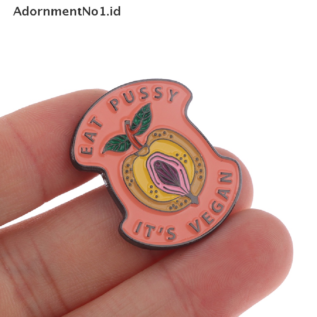 [AdornmentNo1] Vegan Feminist Bros Enamel Pin Kartun Logam Bros Fashion Kerah Lencana [ID]