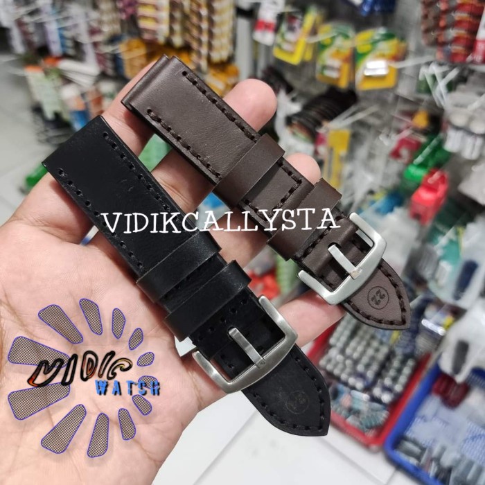 NEW STRAP TALI JAM TANGAN KULIT ASLI HOMEMADE BERKUALITAS 22MM 24MM 22 24