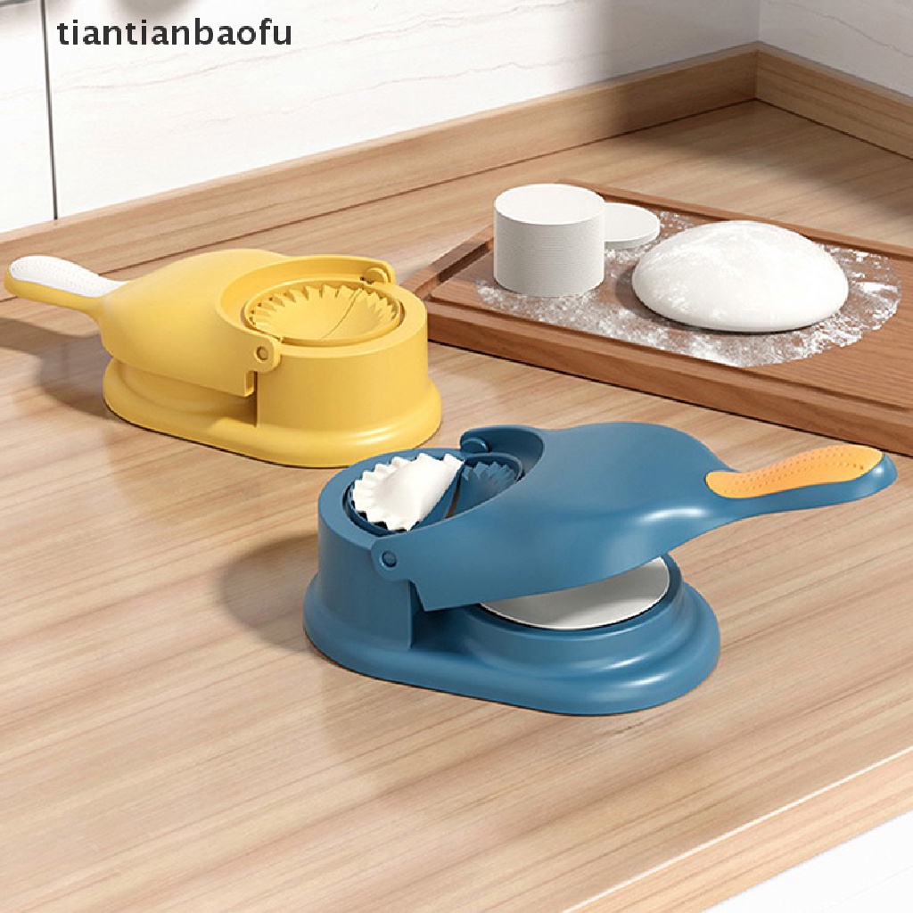 [tiantianbaofu] 2-in-1 Cetakan Pangsit Dapur Dumpling Mold Dumpling Wrapper Maker Manual DIY Press Kulit Pangsit Alat Press Dumpling Butik