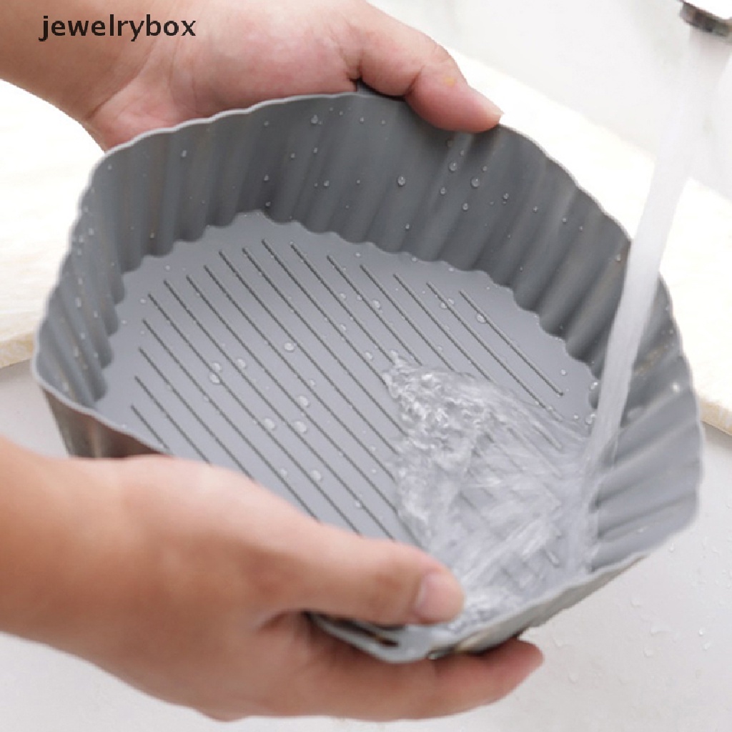 [jewelrybox] 1pc Air Fryer Silicone Pot Air Fryer Basket Liner Anti Lengket Oven Baking Tray Butik