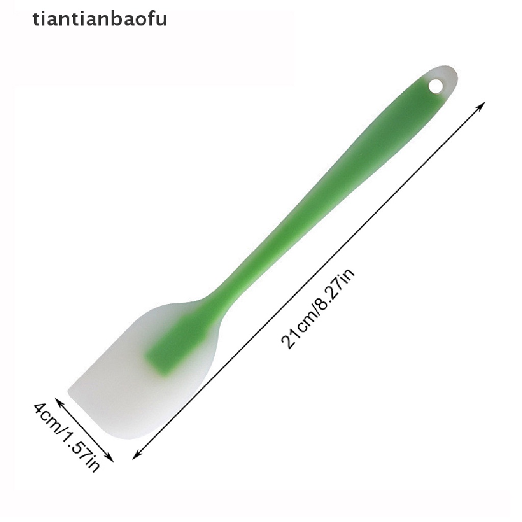 [tiantianbaofu] 1pc Spatula Mentega Kecil Non Stick Tembus Silikon Cream Baking Scraper Butik